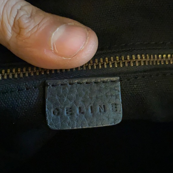 Authentic Celine black leather Boogie bag made Italy vintage - Picture 9 of 14